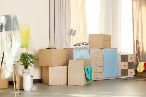 House removals planning in a Mayfair apartment building