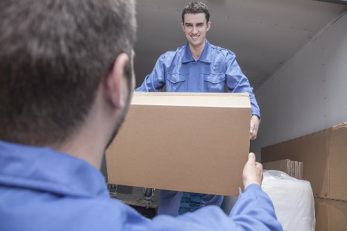 Removal team preparing careful moving services in Mayfair