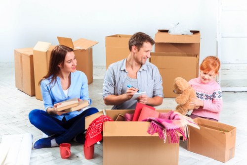 Careful packing for a luxury home move in Mayfair