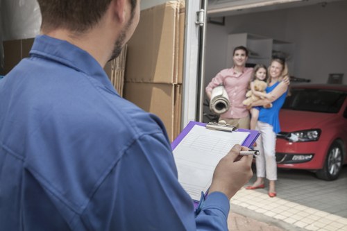 Professional packing and unpacking services in a Mayfair residence