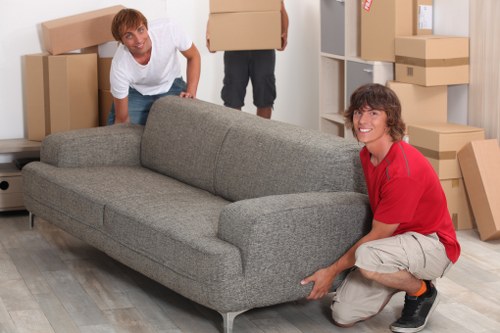 Removal professionals planning access for a busy Mayfair property