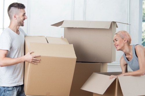 Packing and organizing boxes for a flat removal in Mayfair