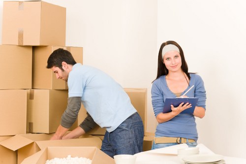 Office packing and labelling for a business move in Mayfair