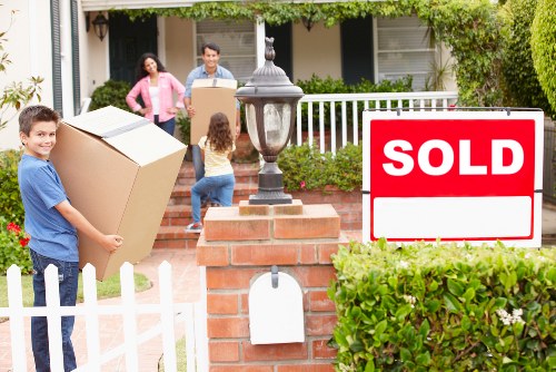 Professional movers packing valuable items in Mayfair